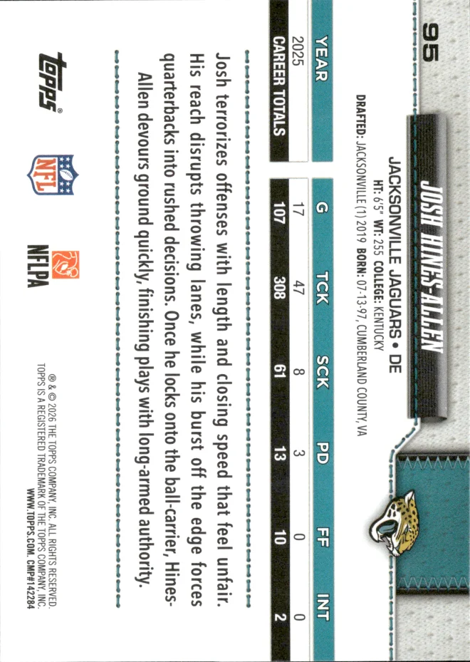 Josh Hines-Allen card back