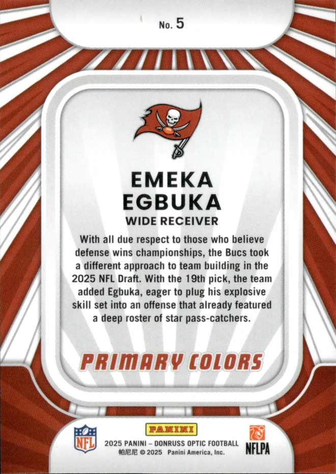 Emeka Egbuka card back