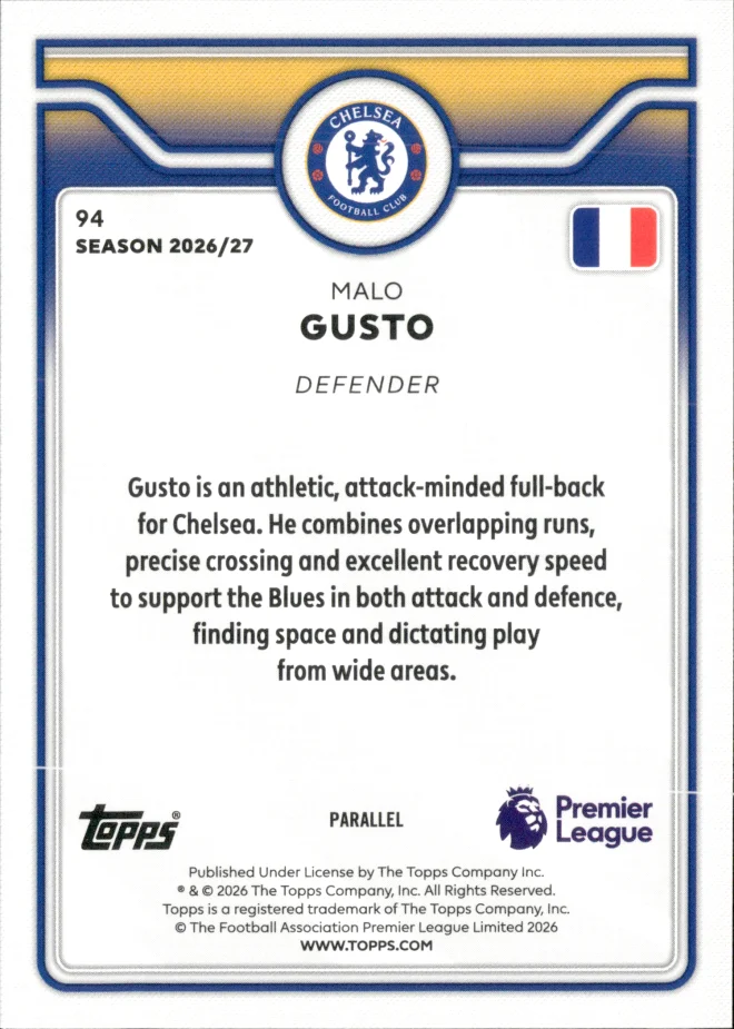 Malo Gusto card back