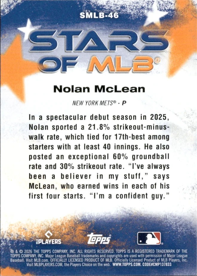 Nolan McLean card back