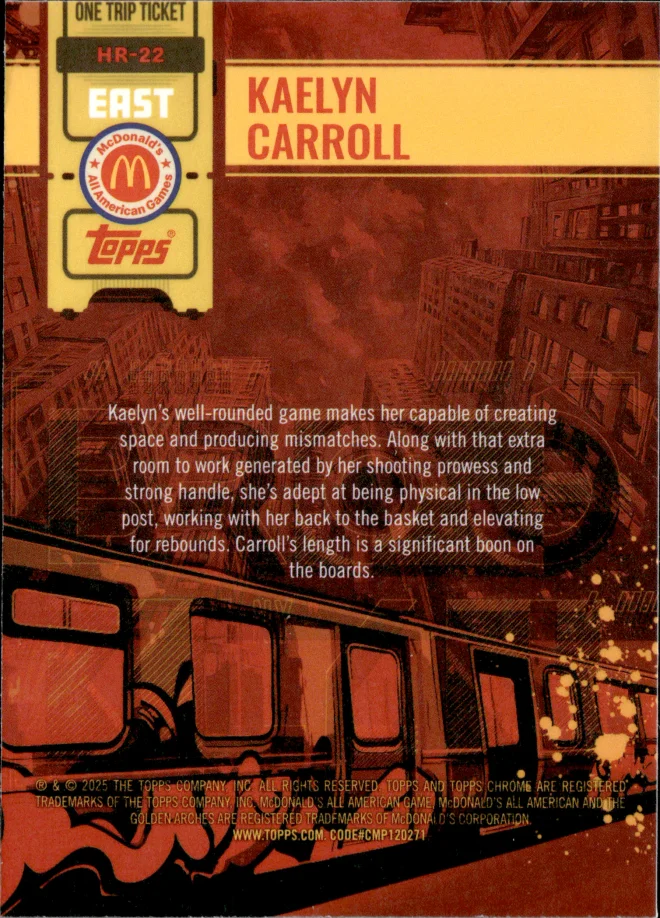 Kaelyn Carroll card back