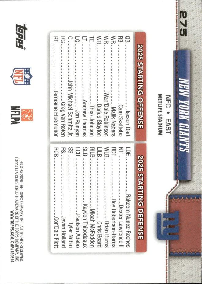 Card 9 card back