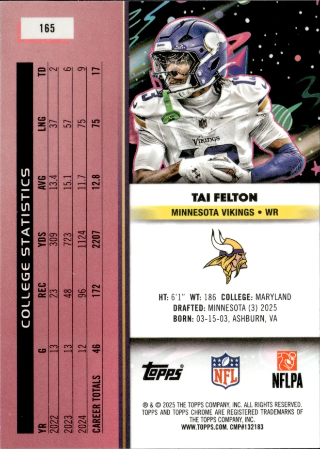 Tai Felton card back