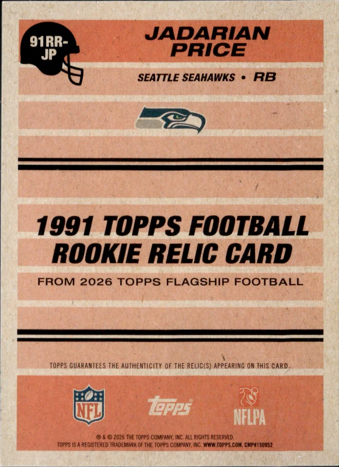 Jadarian Price card back