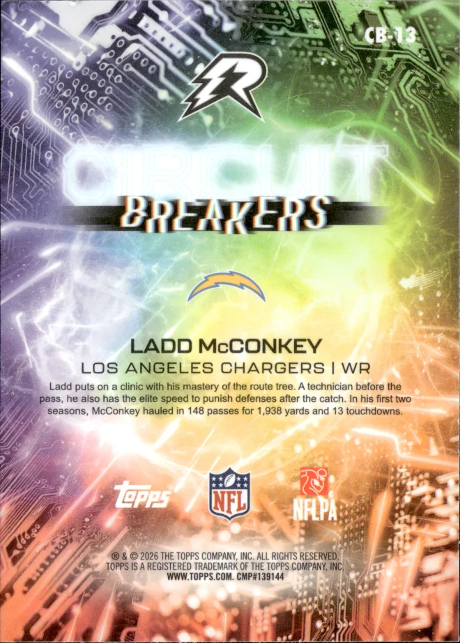 Ladd McConkey card back