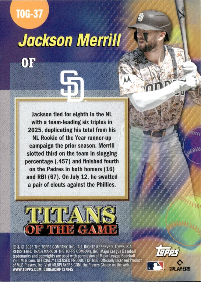Jackson Merrill card back