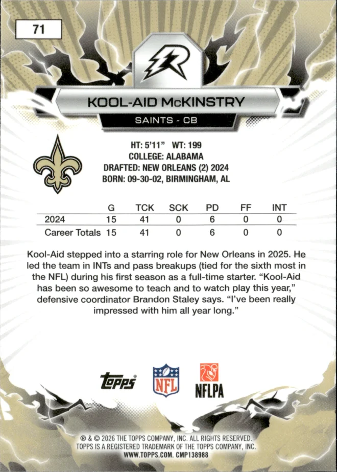 Kool-Aid McKinstry card back