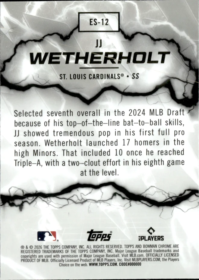 JJ Wetherholt card back