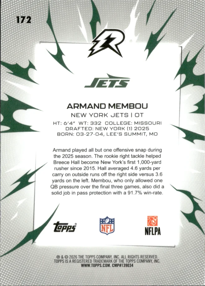 Armand Membou card back