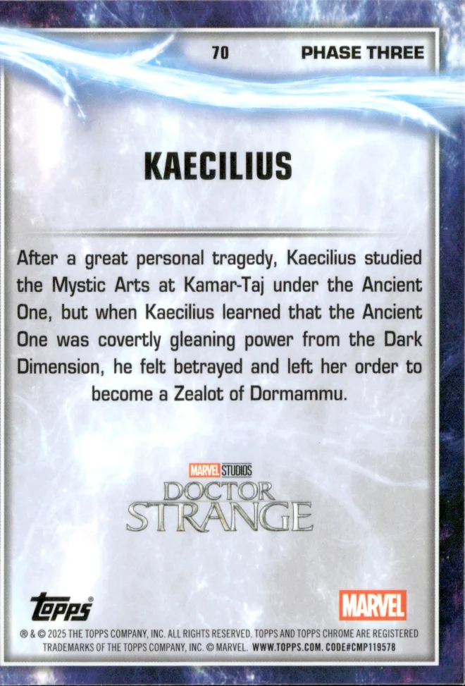 Kaecilius card back