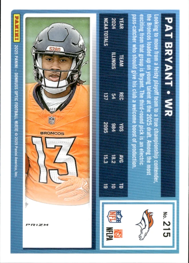 Pat Bryant card back