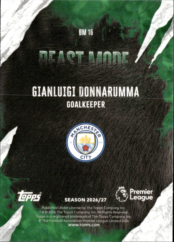 Gianluigi Donnarumma card back