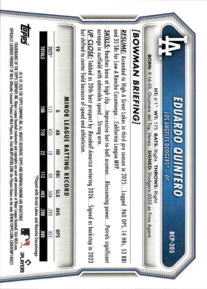 Eduardo Quintero card back
