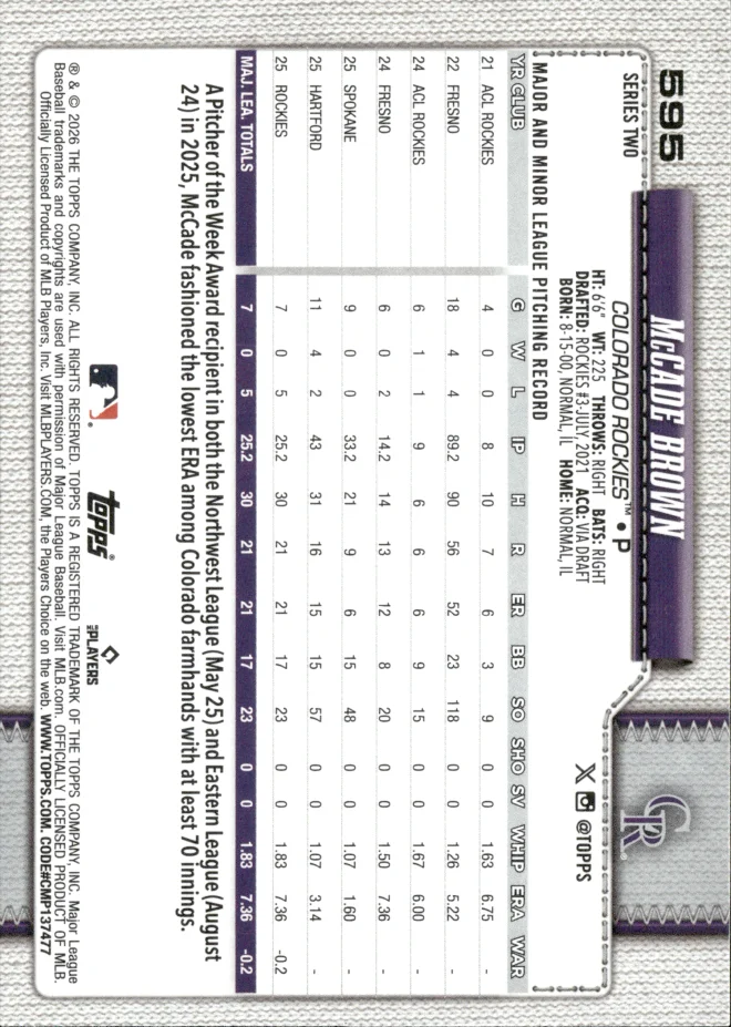 McCade Brown card back