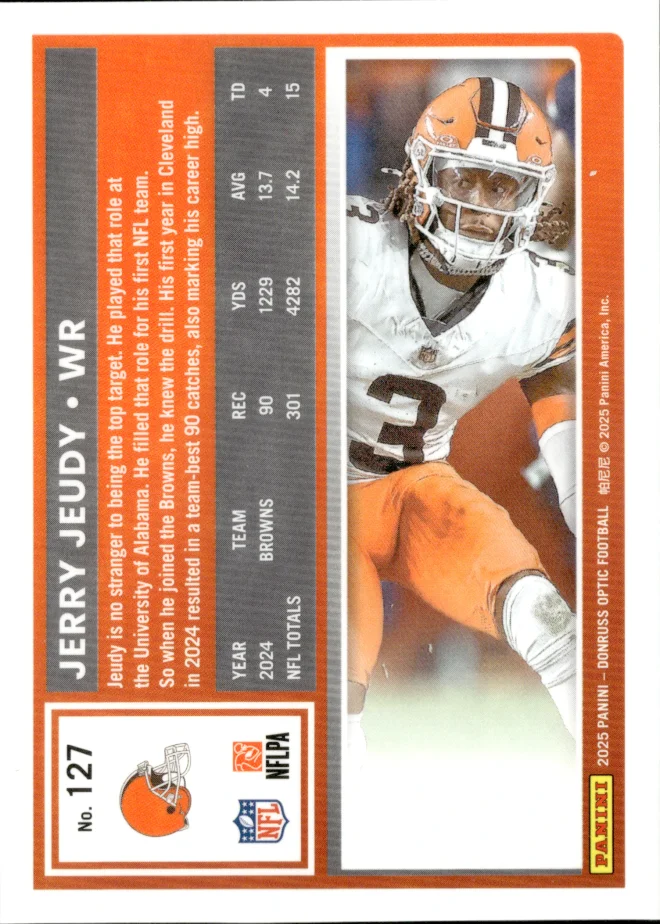 Jerry Jeudy card back
