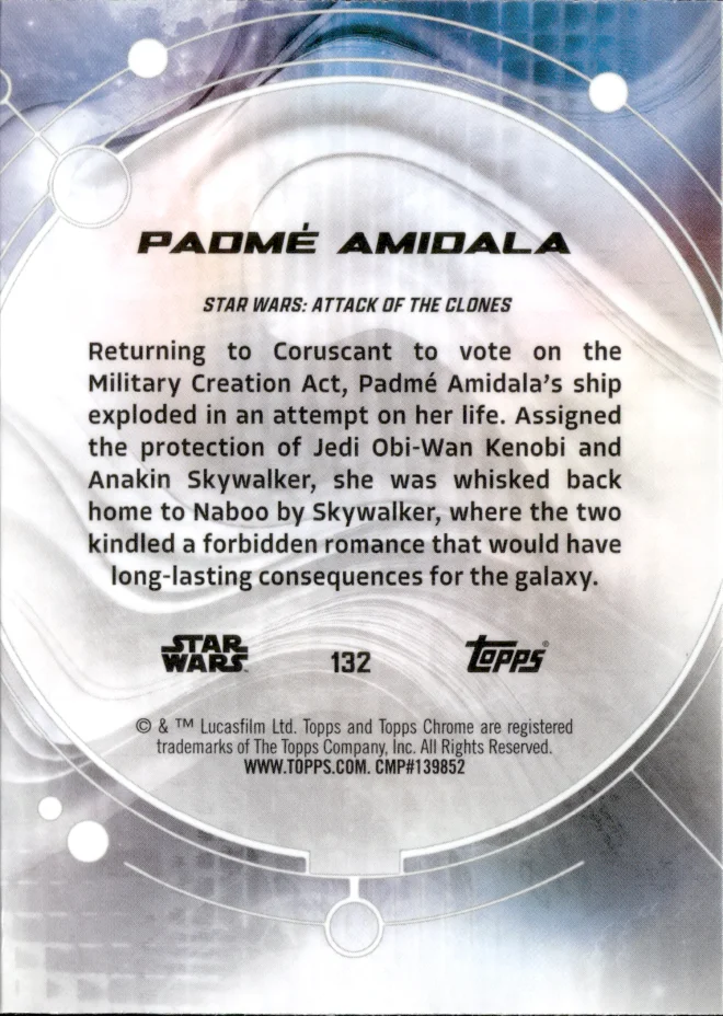 Padmé Amidala card back