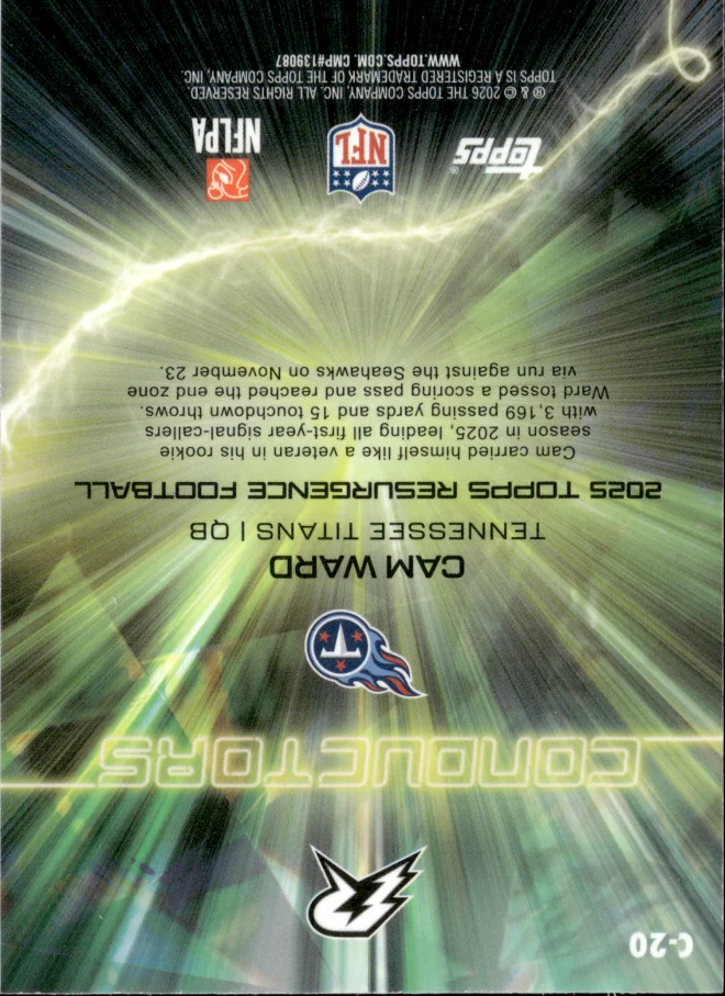 Cam Ward card back