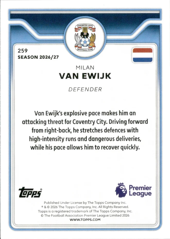 Milan Van Ewijk card back