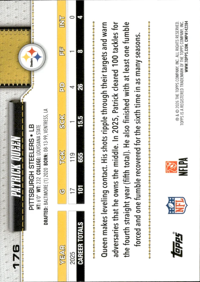 Patrick Queen card back