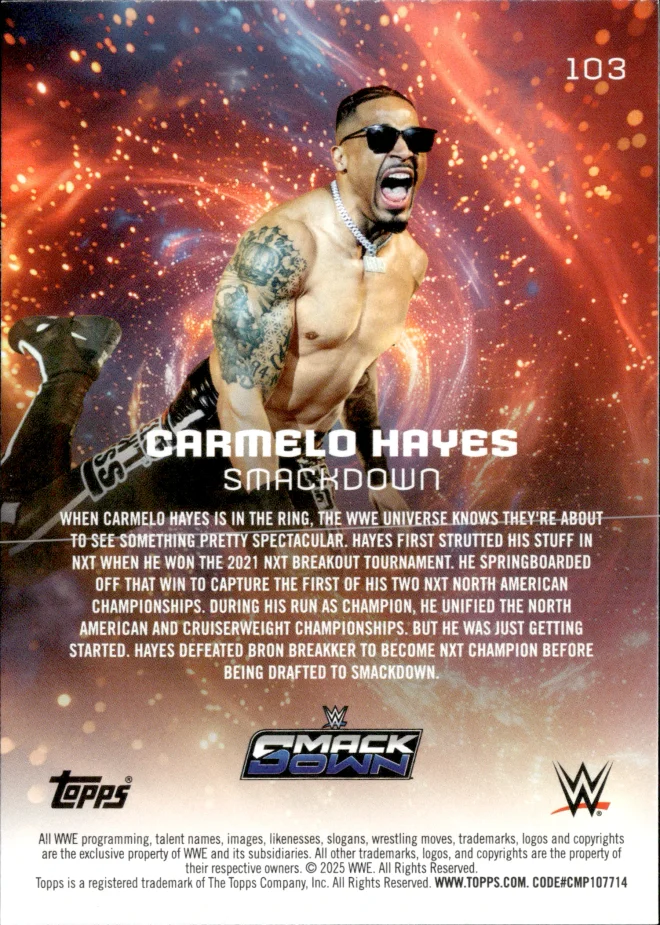 Carmelo Hayes card back