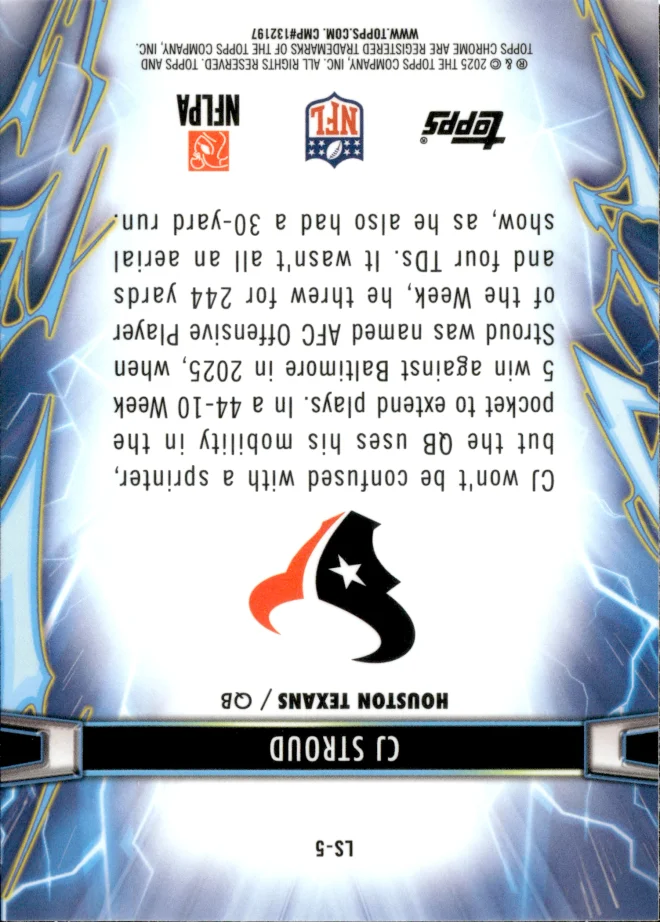CJ Stroud card back