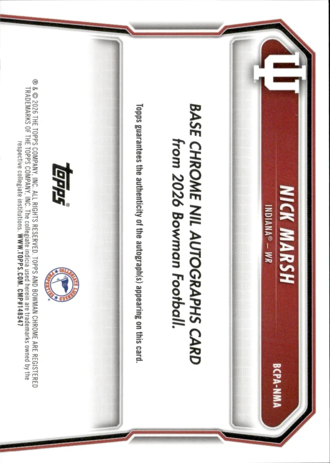 Nick Marsh card back