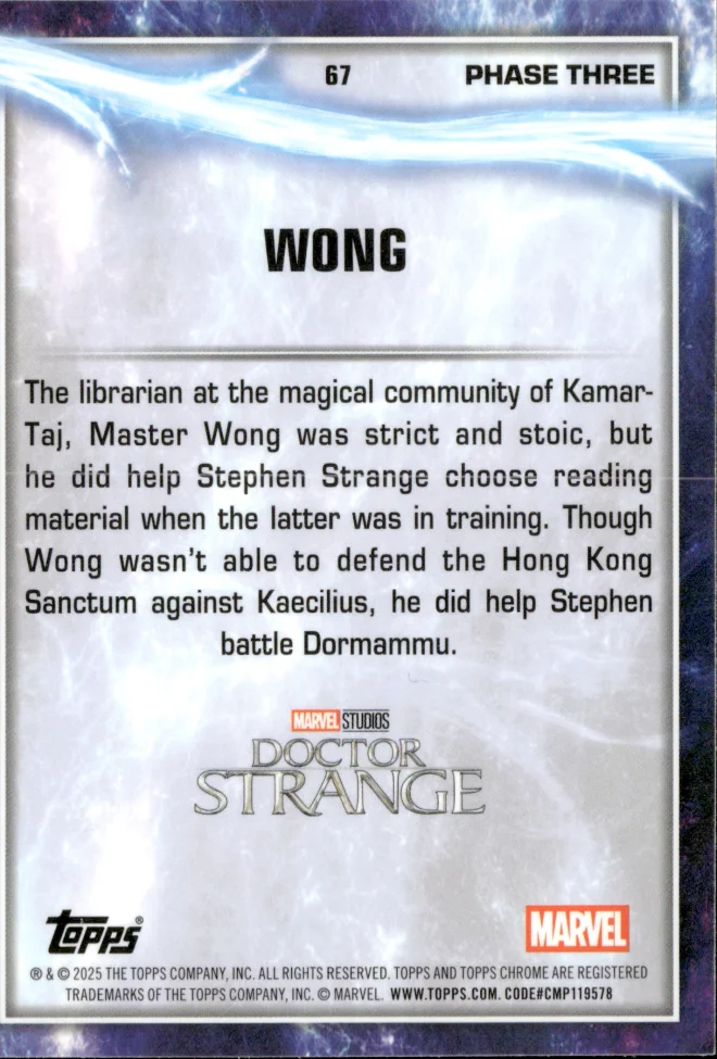 Wong card back