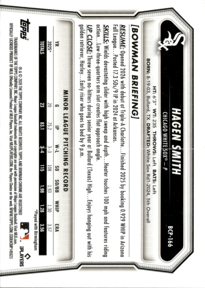Hagen Smith card back