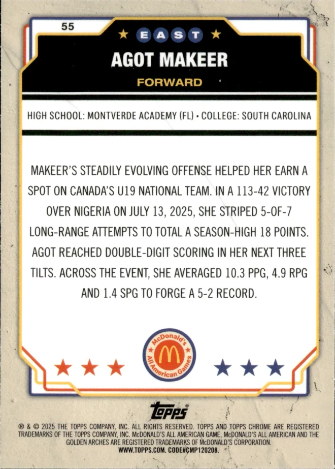 Agot Makeer card back