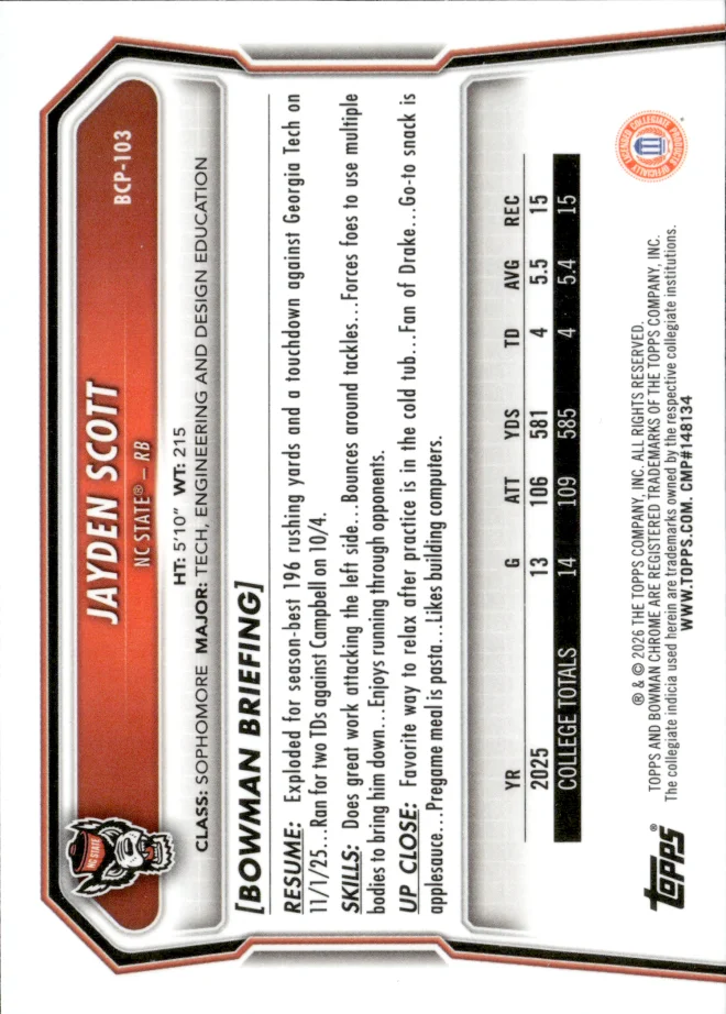 Jayden Scott card back