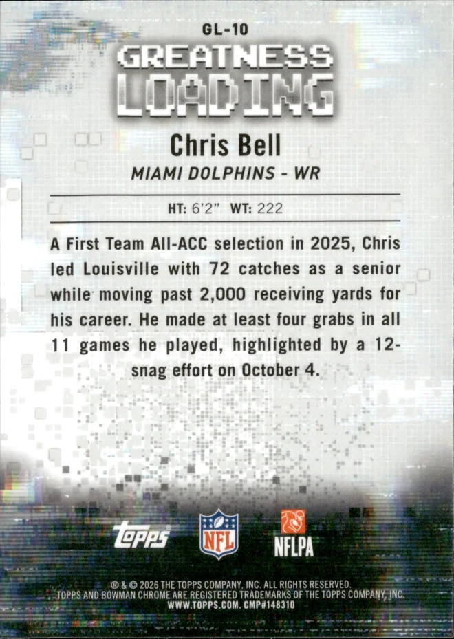 Chris Bell card back