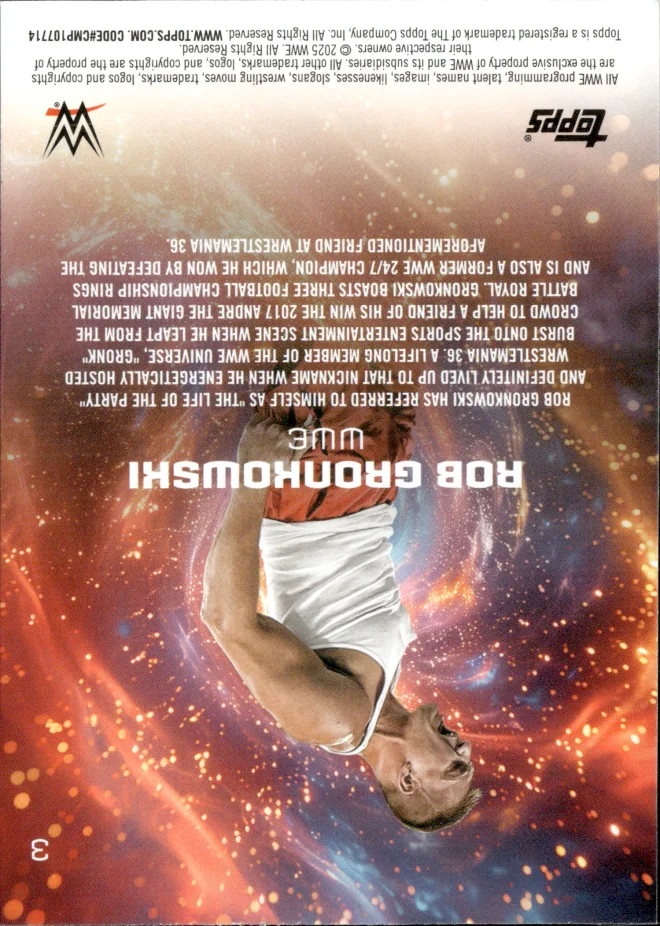 Rob Gronkowski card back