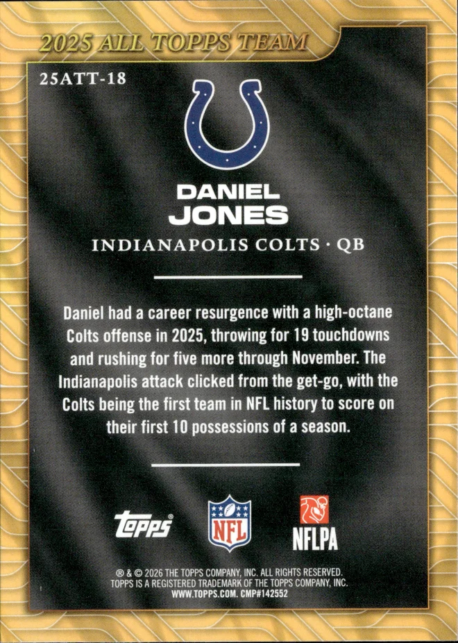Daniel Jones card back