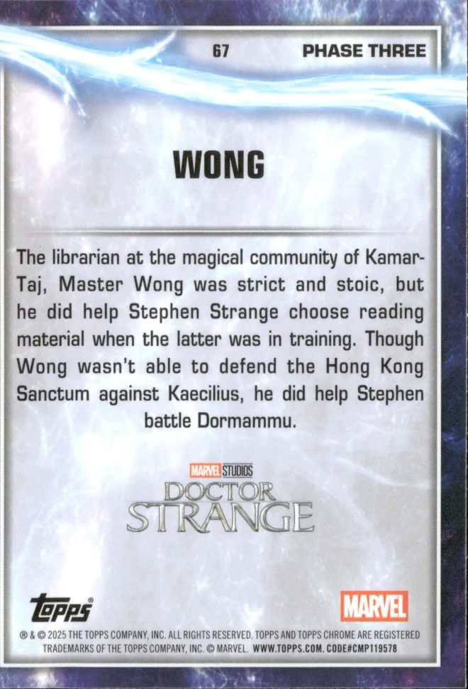 Wong card back