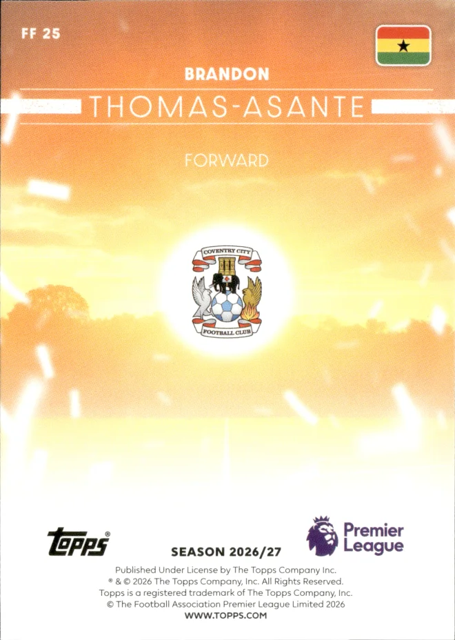 Brandon Thomas-Asante card back