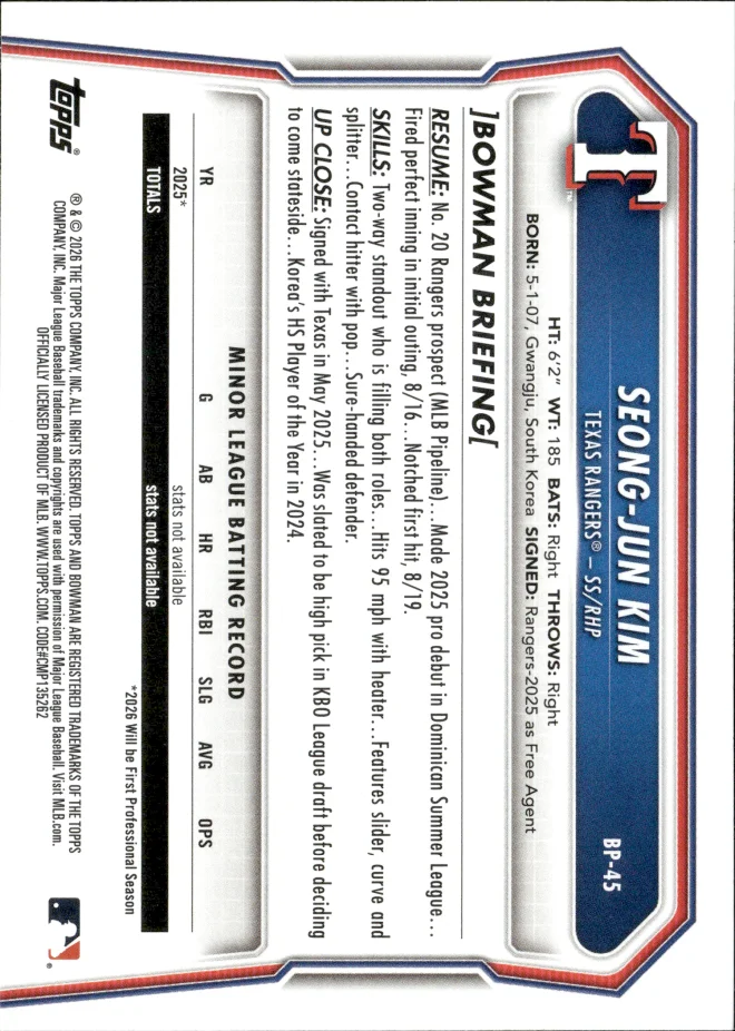 Seong-Jun Kim card back