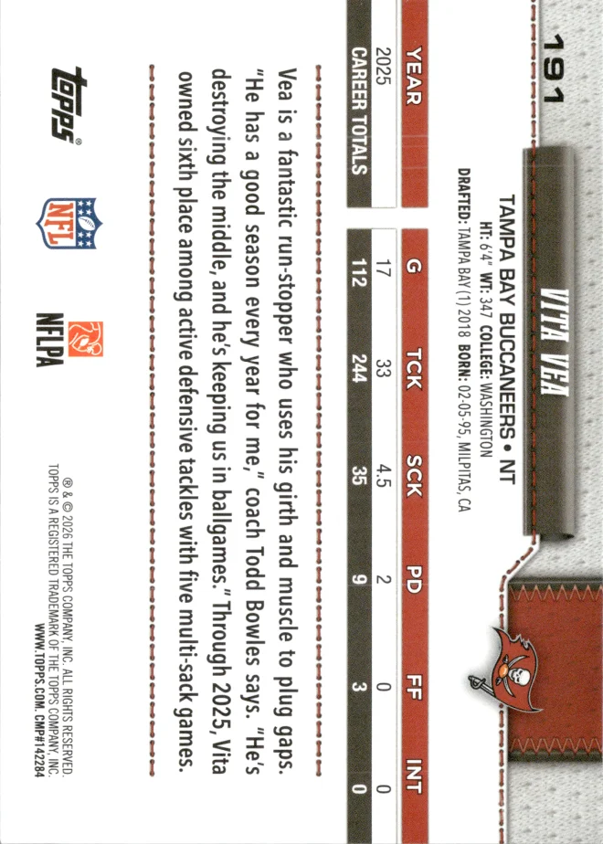 Vita Vea card back
