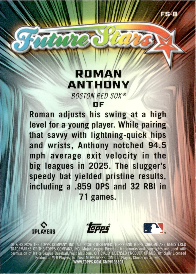 Roman Anthony card back