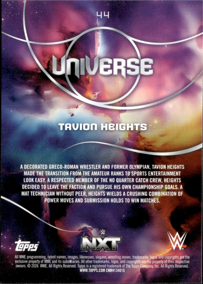 Tavion Heights card back
