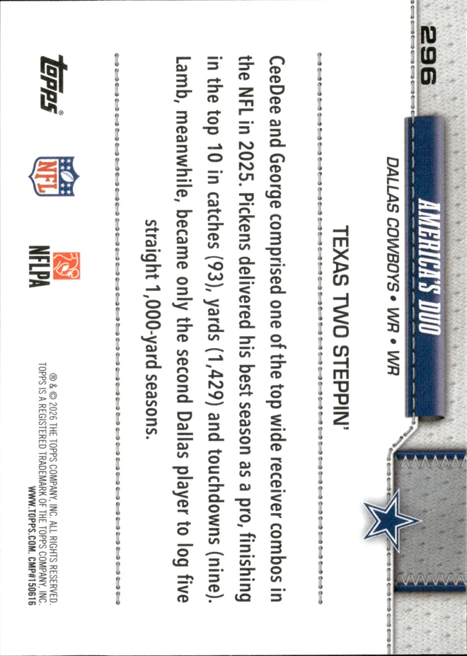 America's Duo card back