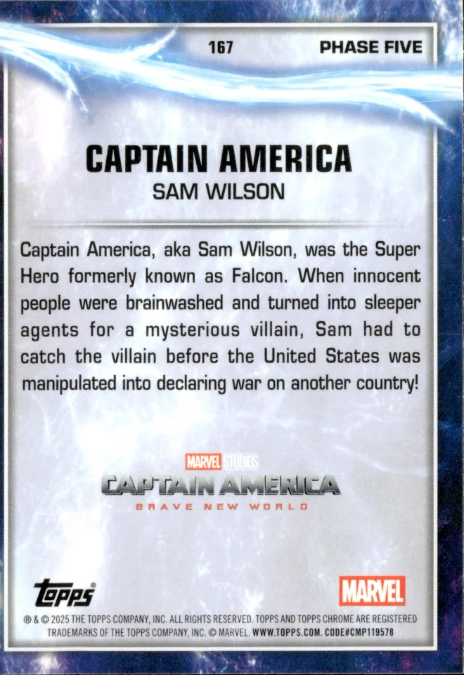 Sam Wilson card back