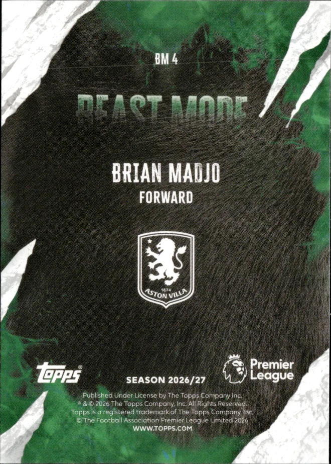 Brian Madjo card back