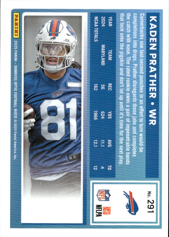 Kaden Prather card back