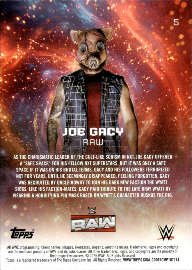 Joe Gacy card back
