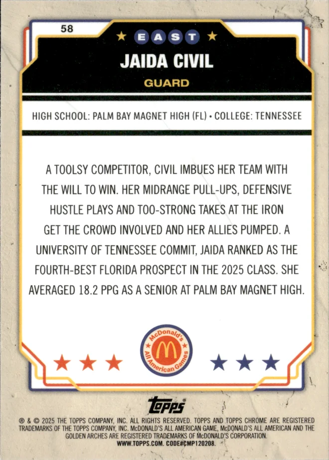 Jaida Civil card back