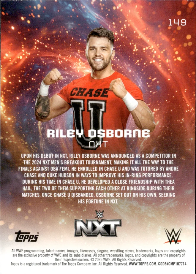 Riley Osborne card back