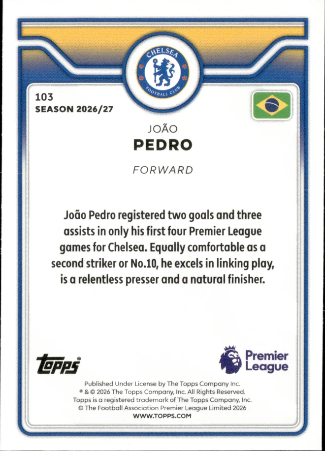 João Pedro card back