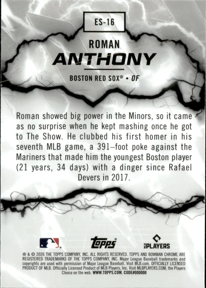 Roman Anthony card back
