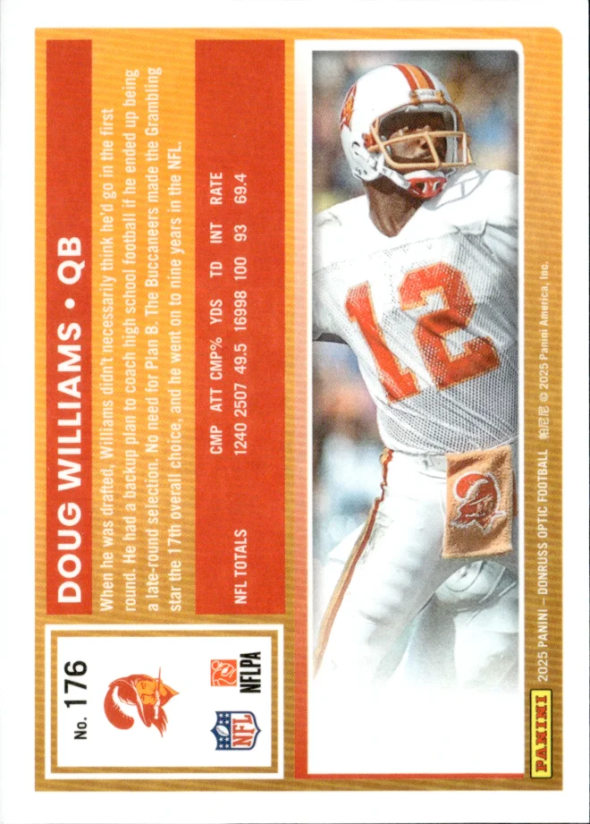 Doug Williams card back