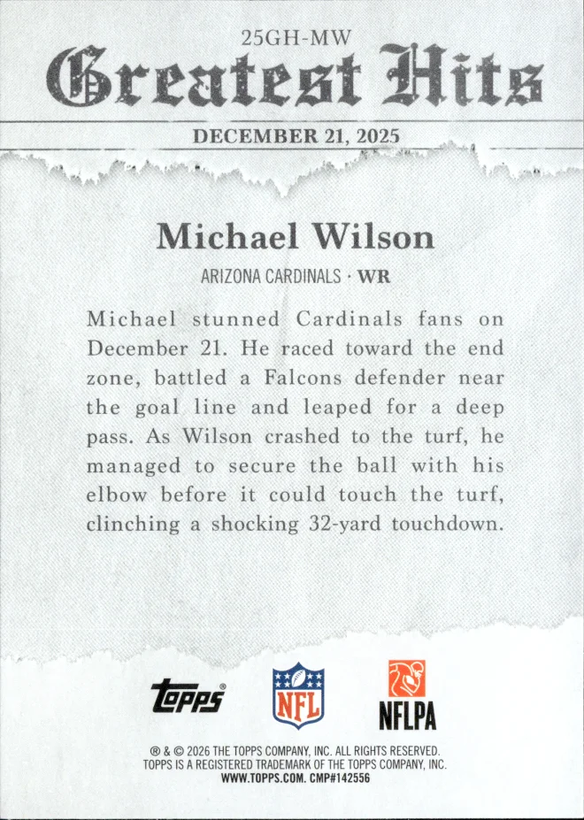 Michael Wilson card back